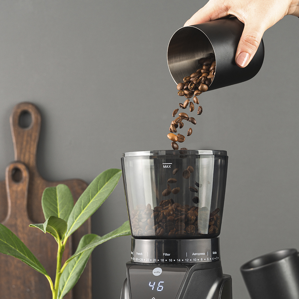 Kaffekvarn Digital Display 275 g Svart