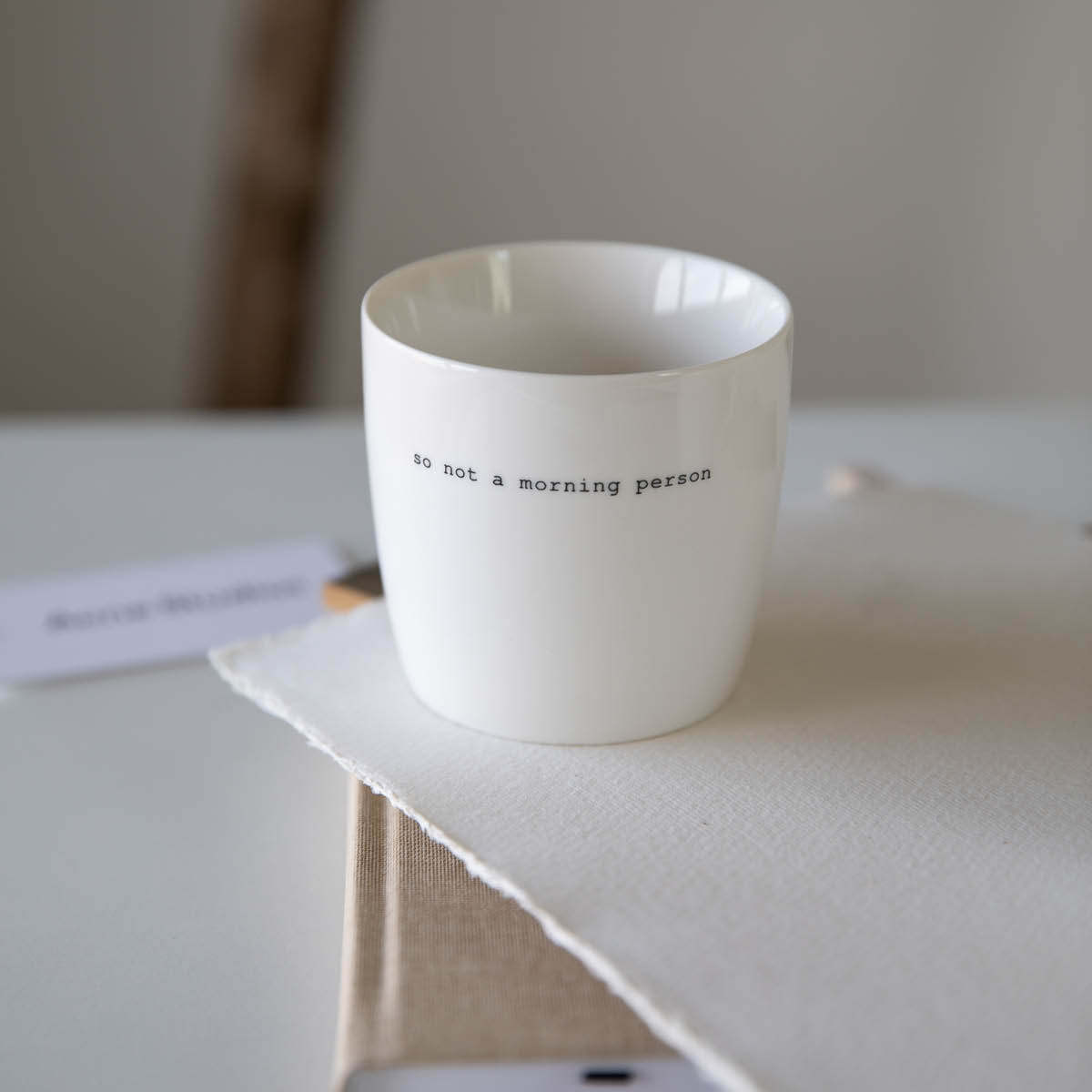 S&ouml;gne Mugg 30 cl So not a morning person  Vit