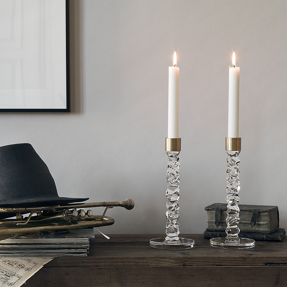 Carat Ljusstake 24,2 cm 2-pack Mässing