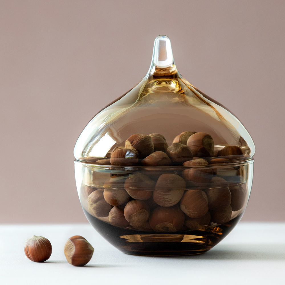 Drops Burk 13x16 cm Ljusbrun