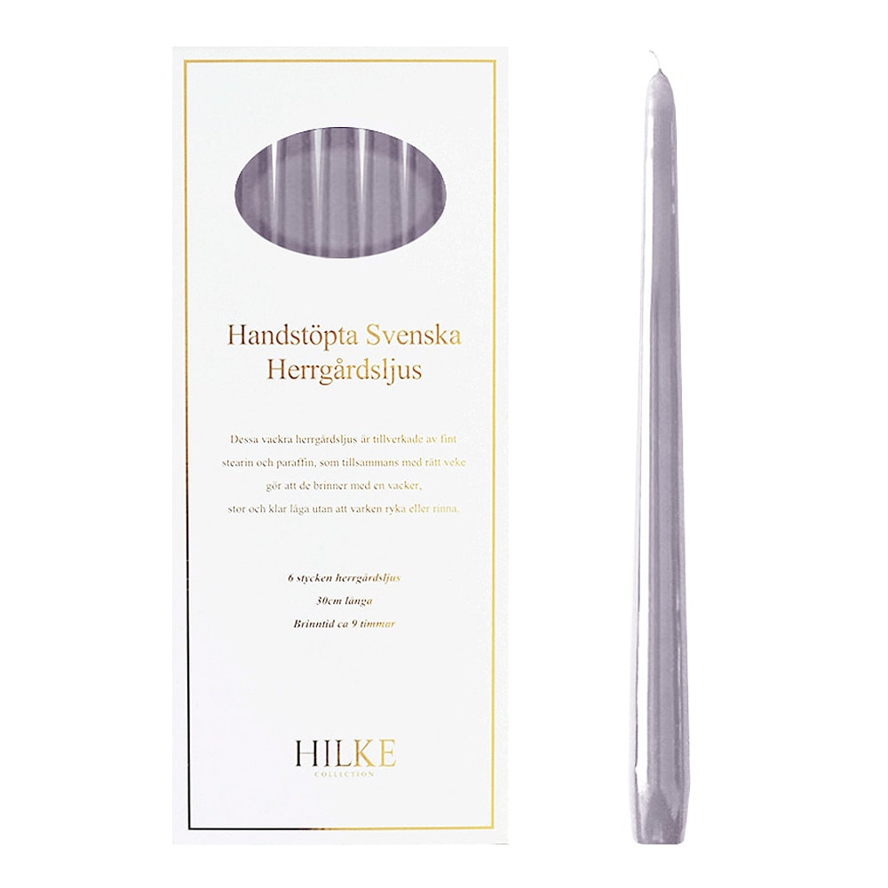 Herrgårdsljus 30 cm 6-pack Blåbär