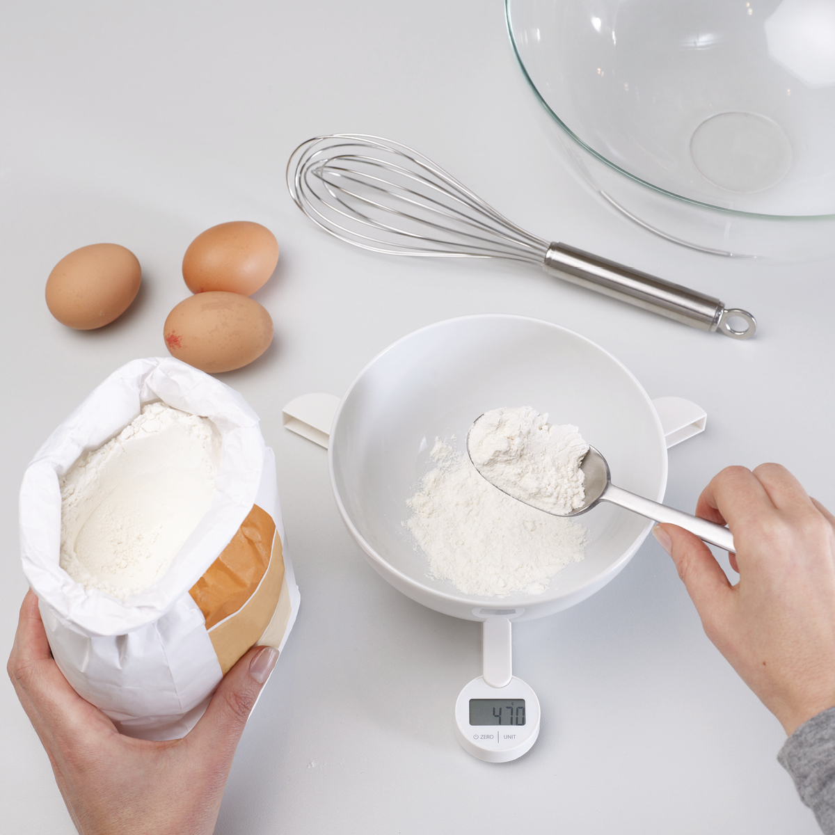 Triscale Köksvåg Vit