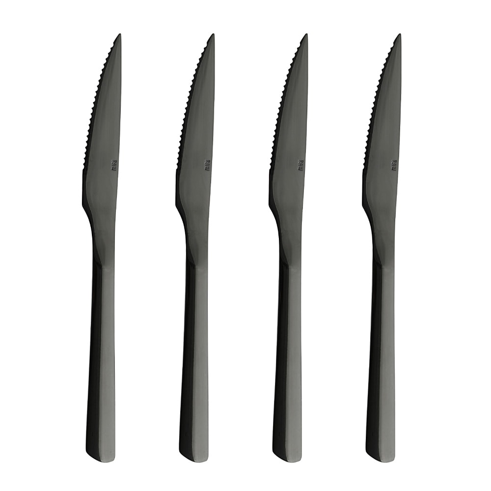 RAW Stekkniv 4-Pack Svart