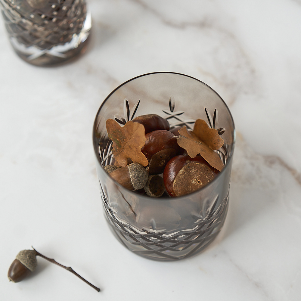 Crispy Lowball Glas 38 cl 2-pack Brun