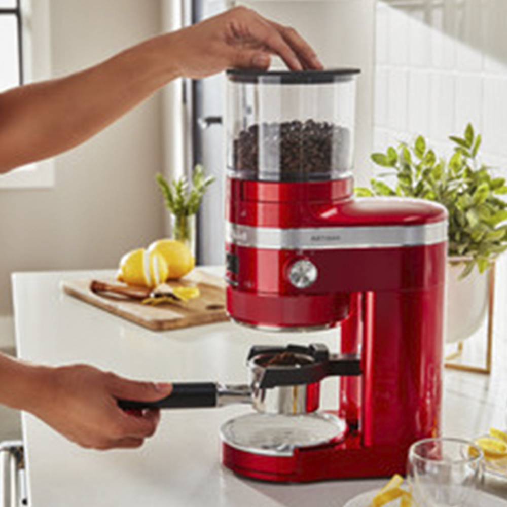 KitchenAid Kaffekvarn Röd Metallic