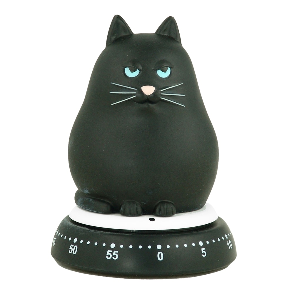 Bengt Ek Mekanisk Timer Katt Svart