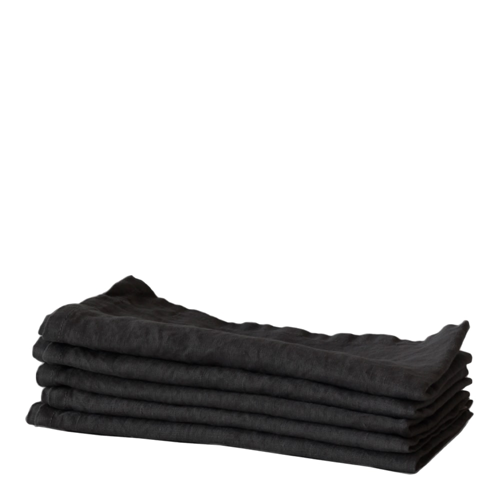 Lin Kökshandduk 50x70 cm Carbon