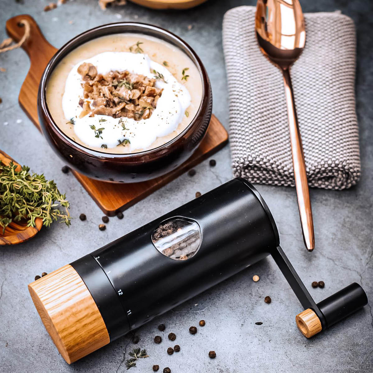 Salt & Pepparkvarn 20 cm Svart