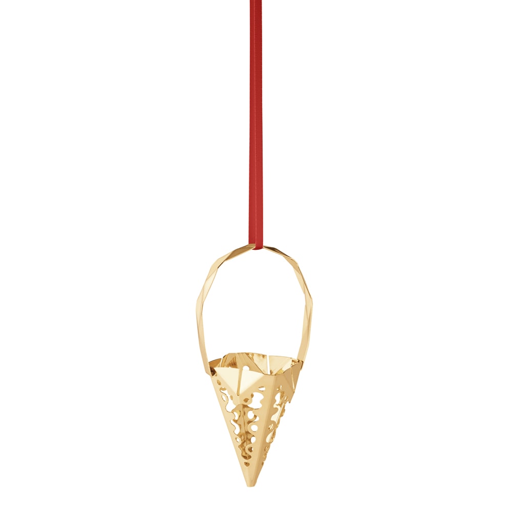 Christmas Collectibles Julhänge Kon 9,7 cm Förgylld