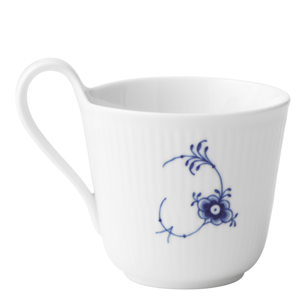 Blue Fluted Pl Alphabet Mugg 33 cl E