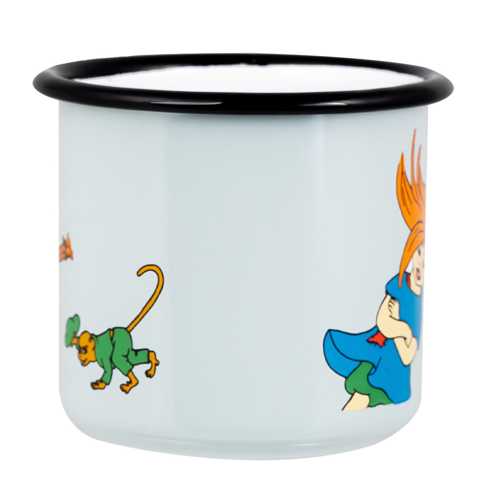 Pippi Långstrump Emaljmugg Världens Starkaste Flicka 37 cl