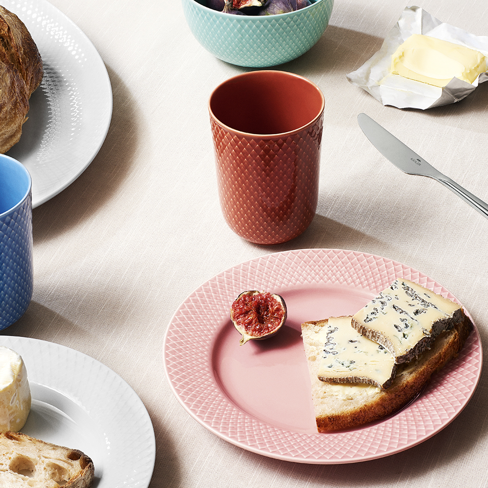 Rhombe Color Tallrik 21 cm Rosa