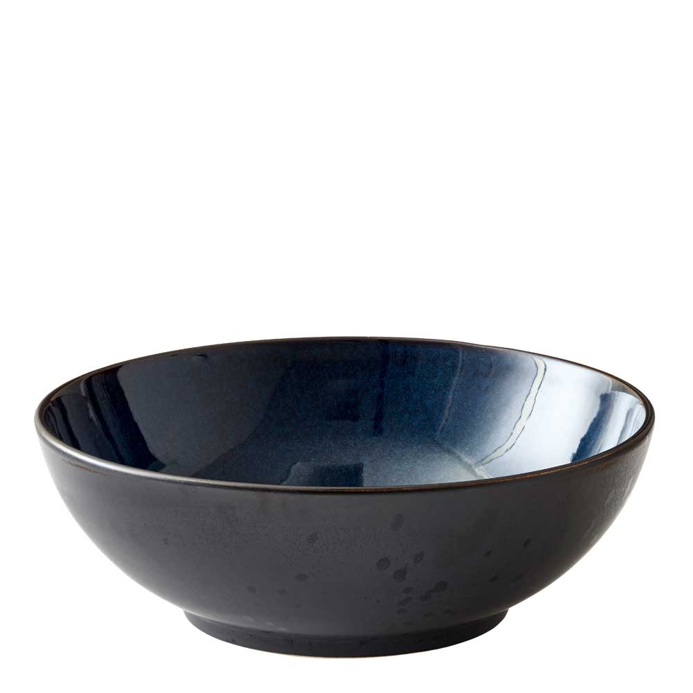 Salladsskål 30 cm Svart/Mörkblå