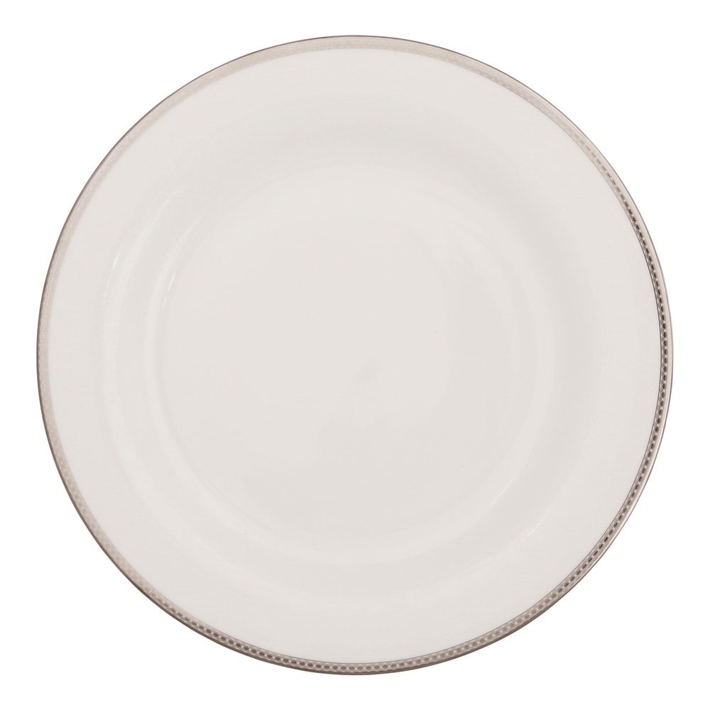 Silver Paisley Tallrik 28 cm Vit