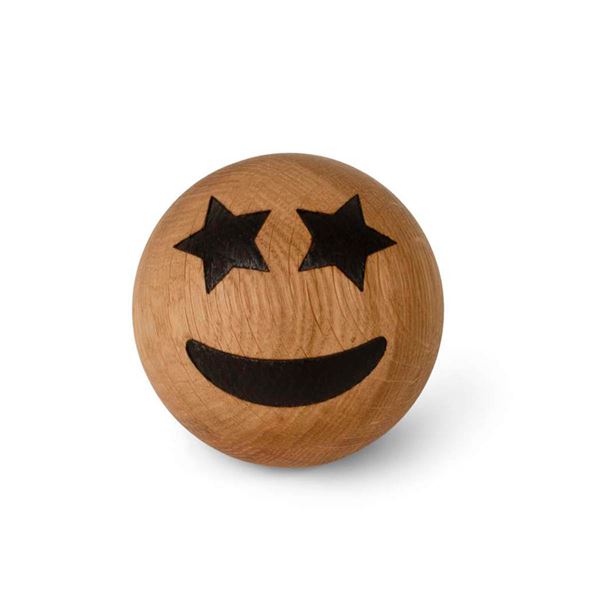 Emojiboll Ek 7 cm Star eyes