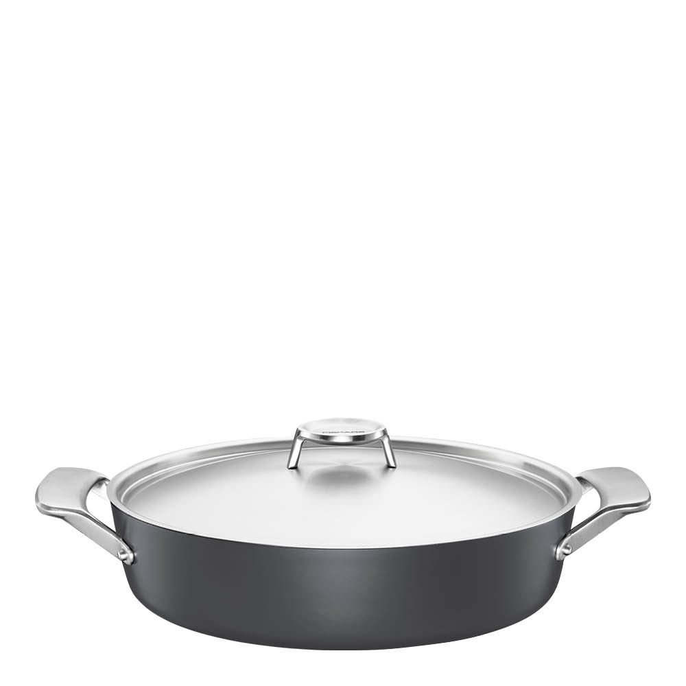 Taiten Ugnspanna med lock 28 cm Svart