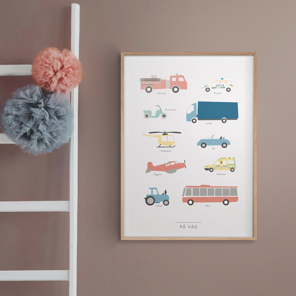 Poster 50x70 cm   På vägen