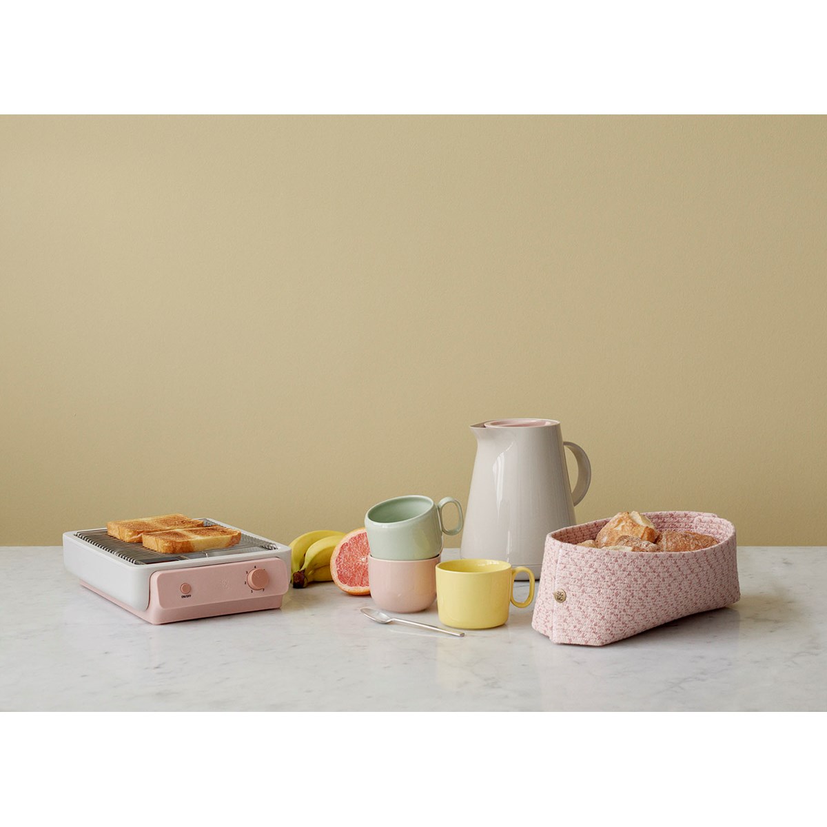 Knit-It Brödkorg 15x30 cm Rosa