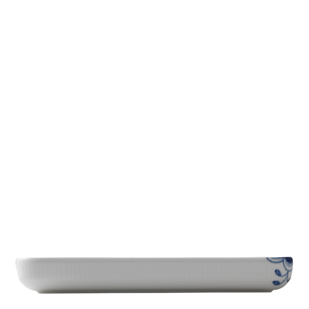 Blue Fluted Mega Fat 24x12 cm rektangulärt