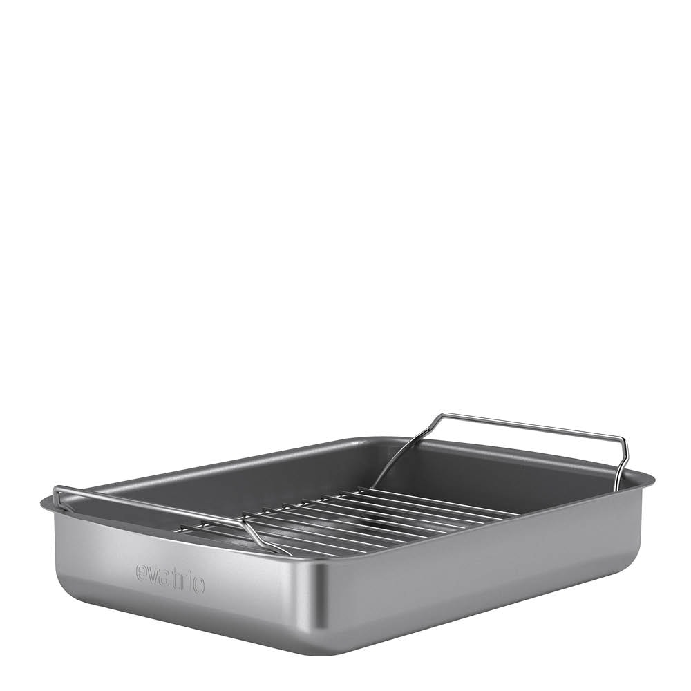 Professional Långpanna med galler 30x22 cm Grå