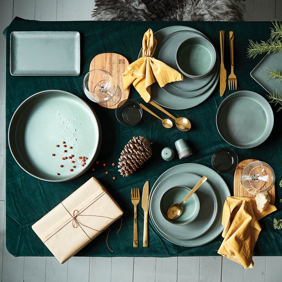 Northern Green tallrik 28 cm 4p Northern Green