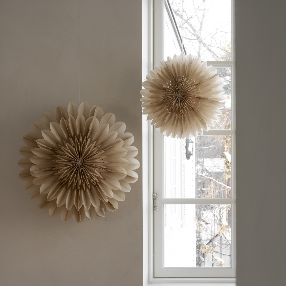 Lotus Julstjärna 60 cm Beige