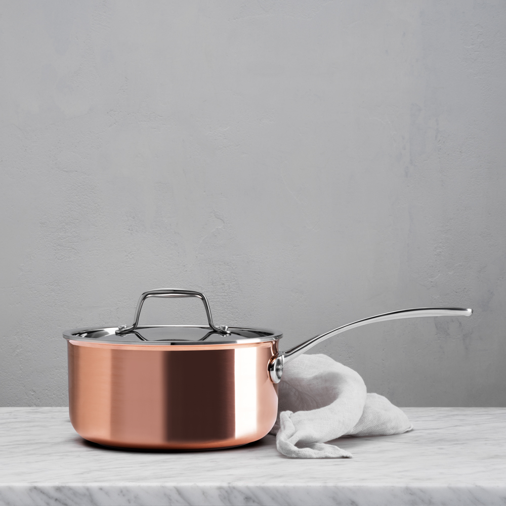Signerat Kastrull 2,2 L Koppar