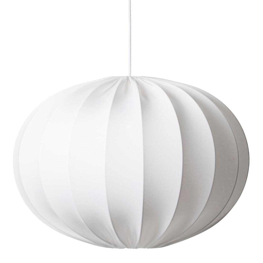 Boll Taklampa Oval 65 cm Vit