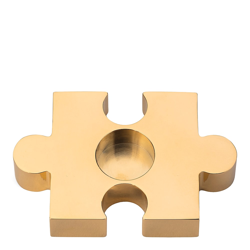 Puzzle Ljusstake Guld