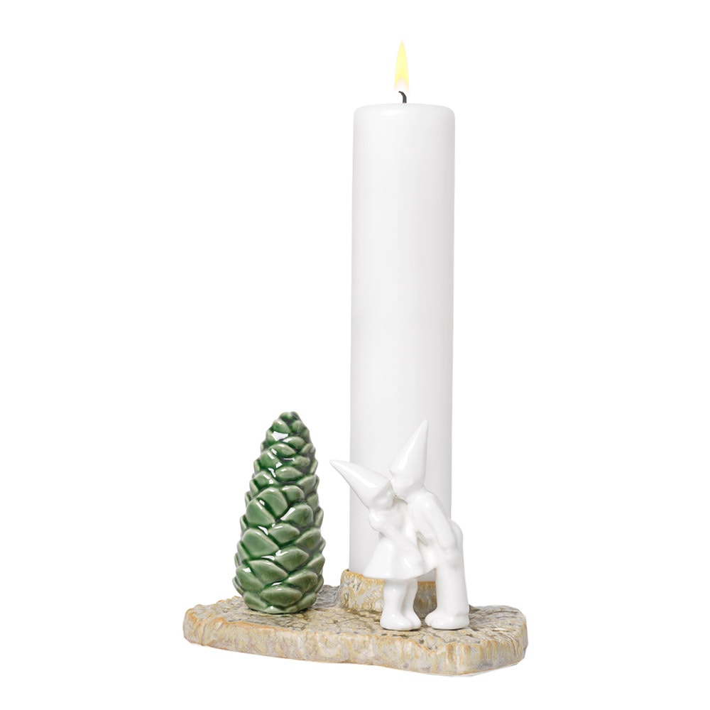 Christmas Tales Ljusstake Kiss 11,5 cm Vit/Grön