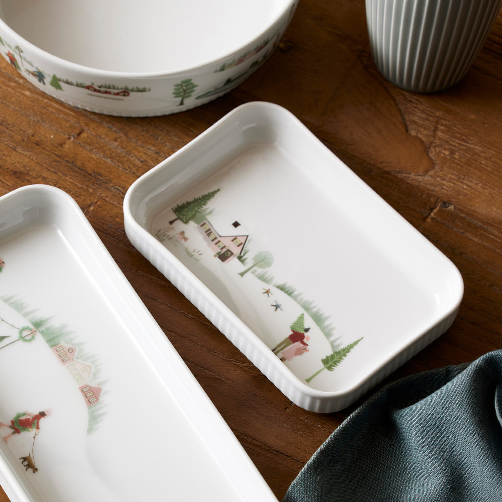 Vinter Fat 18x12 cm Vit