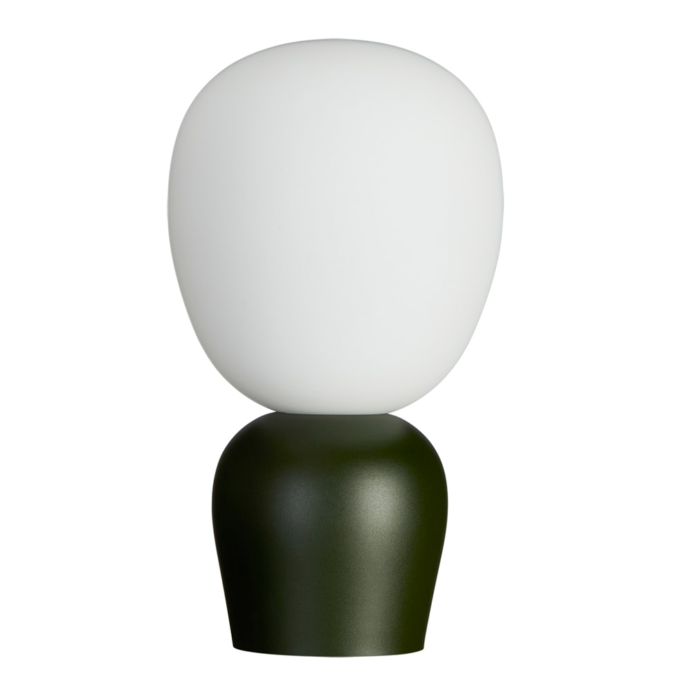 Buddy Bordslampa 18,4 cm Bottle Green/Opal Glas