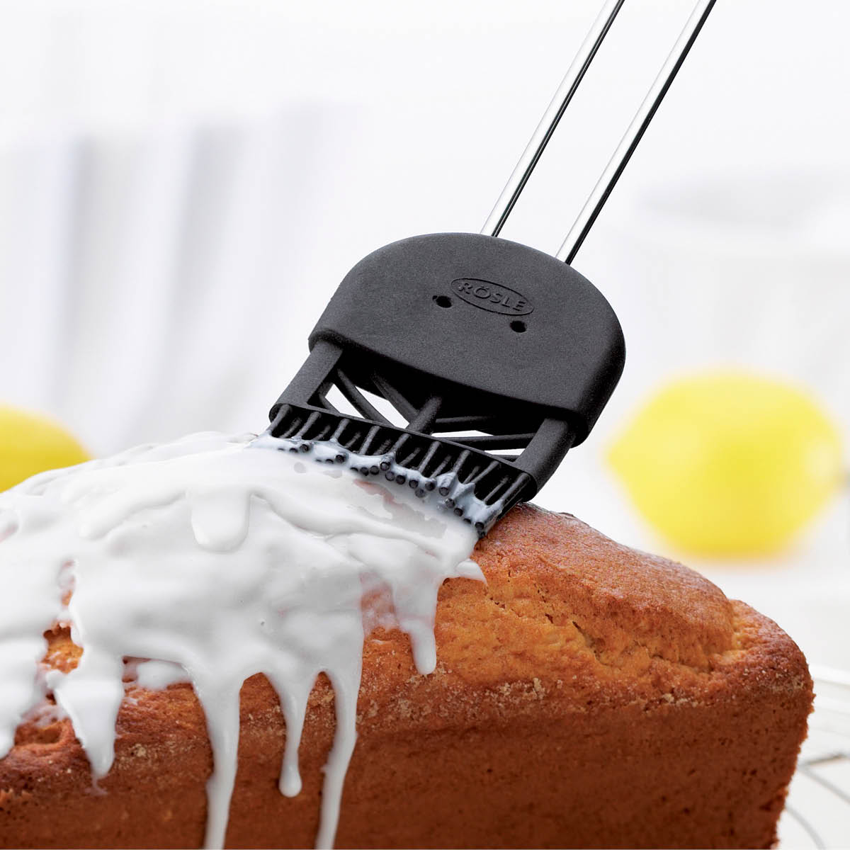 Bakpensel Silikon 26 cm Svart