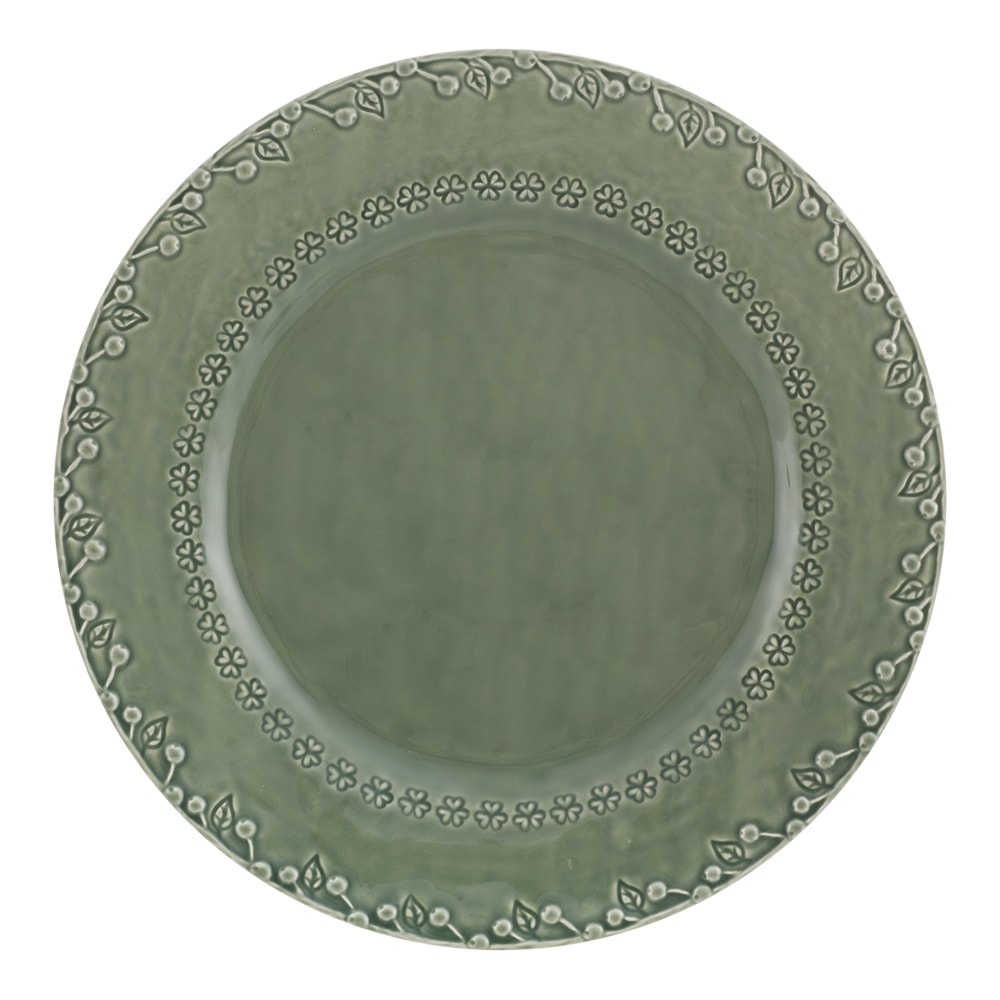 Flora Tallrik 29 cm Grå
