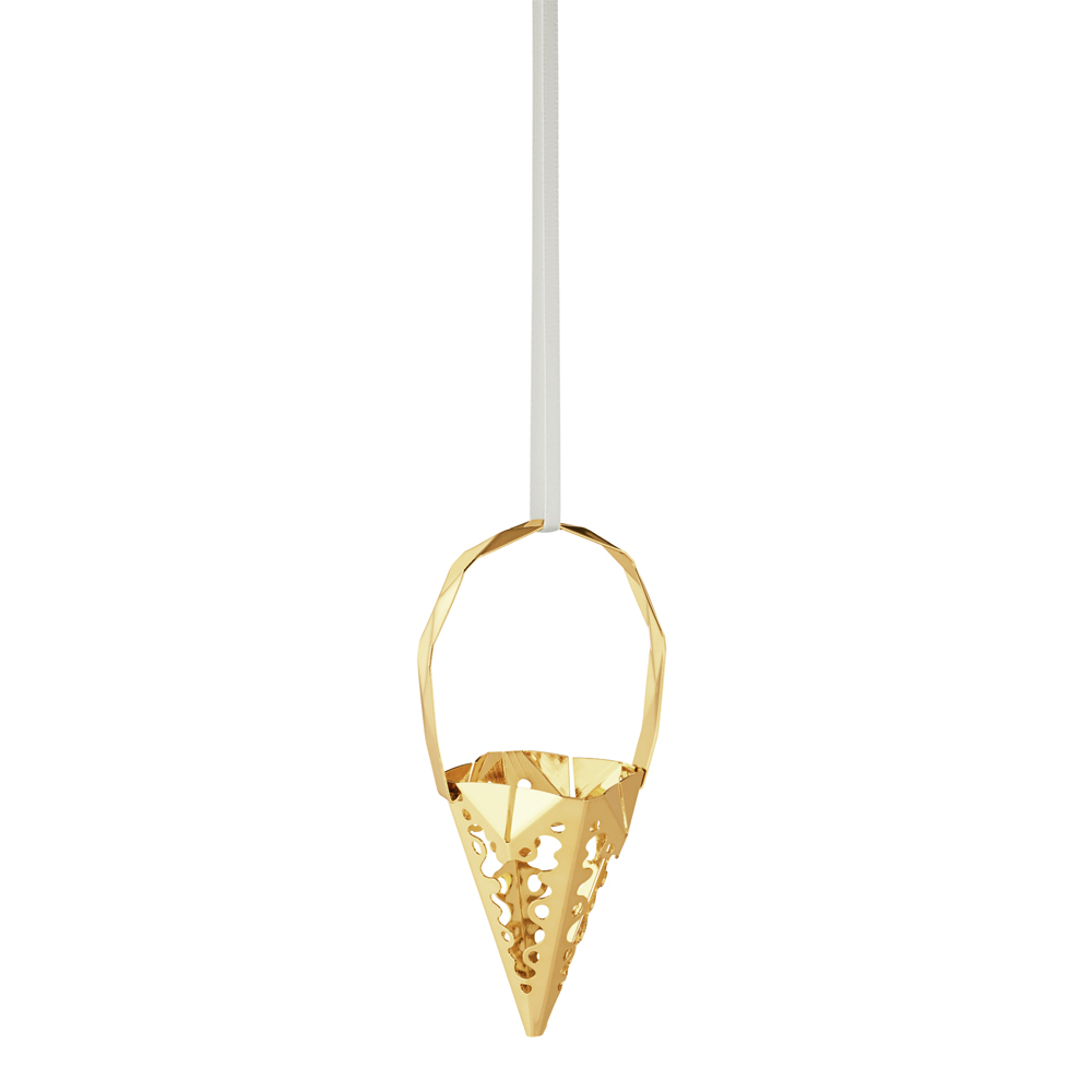 Christmas Collectibles Julhänge Kon 9,7 cm Förgylld