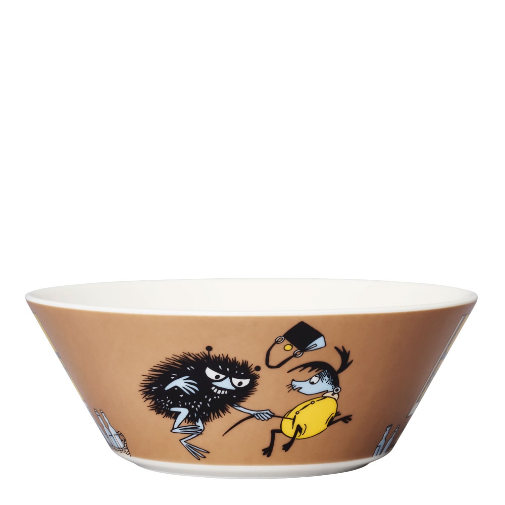 Mumin Skål Stinky i Farten 15 cm Brun