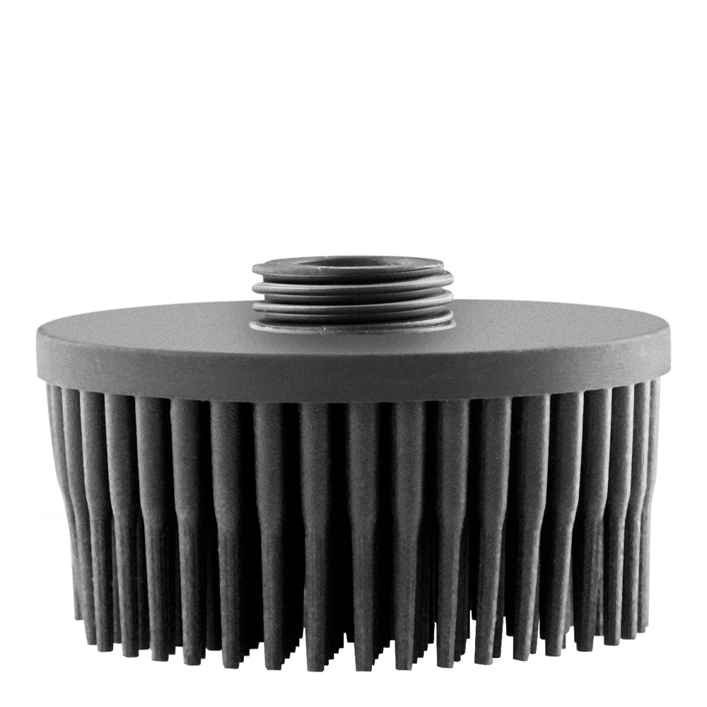 Borsthuvud Silikon Svart