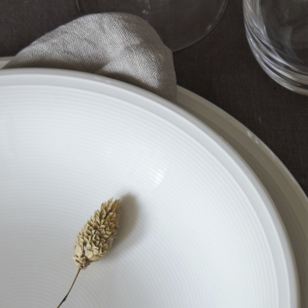 Rhythm Djup Tallrik 23 cm Vit