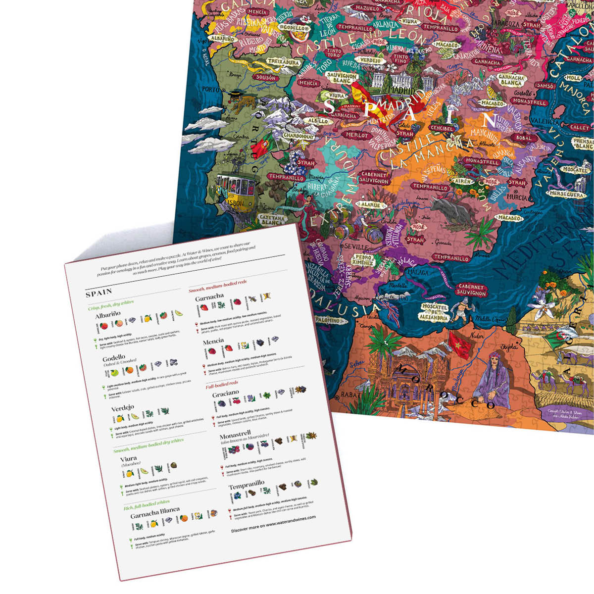 Vinpussel -  Spanien 1000 bitar Rosa