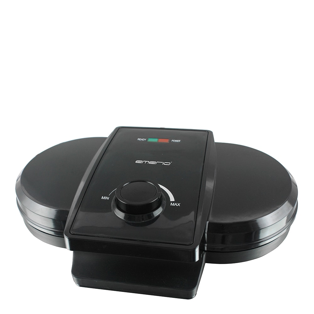 Dubbelt Våffeljärn Hjärtformade Våfflor Svart