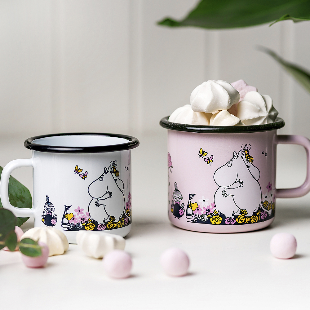 Mumin Emaljmugg Krama Mig 37 cl Rosa