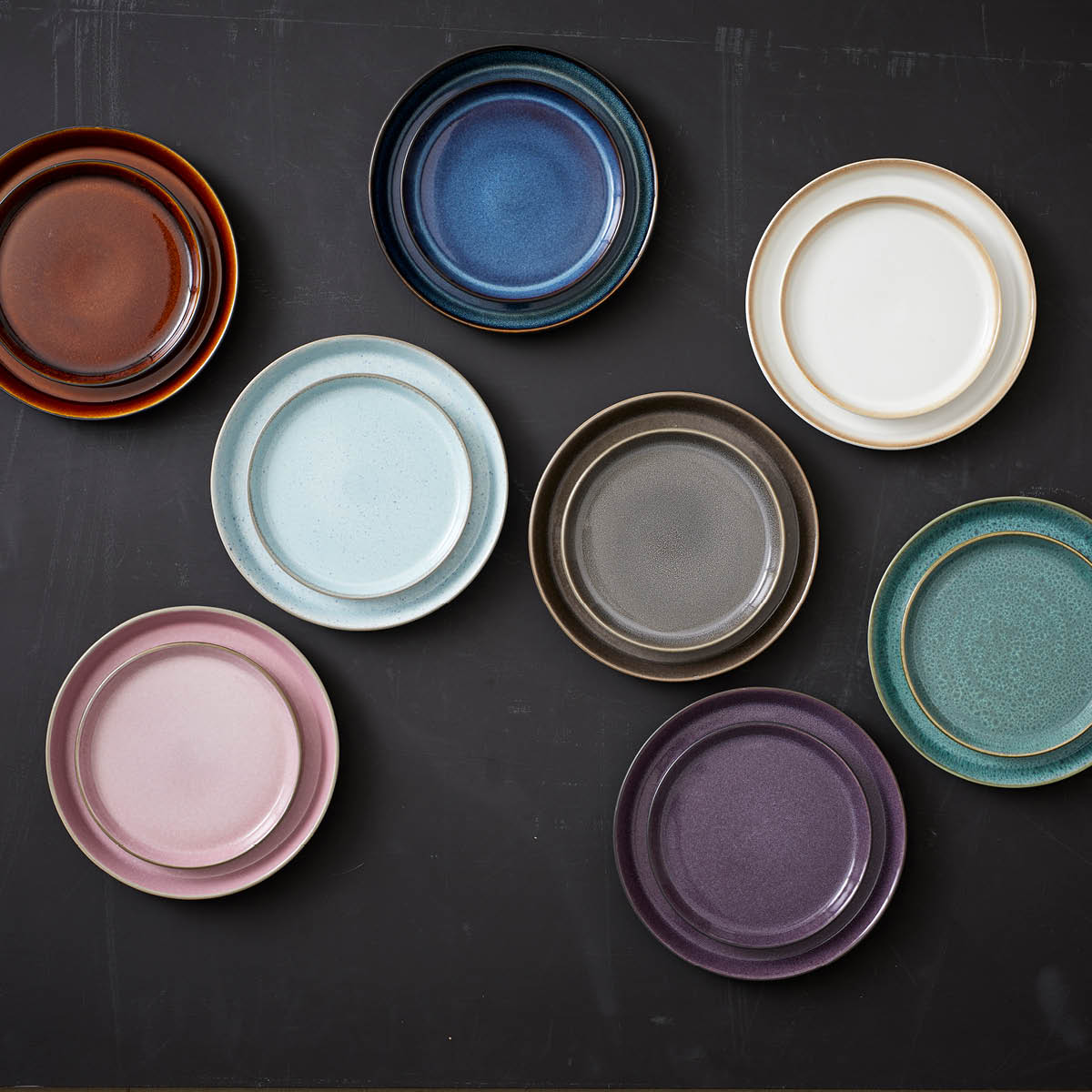 Tallrik Gastro 21 cm Svart/Mörkblå