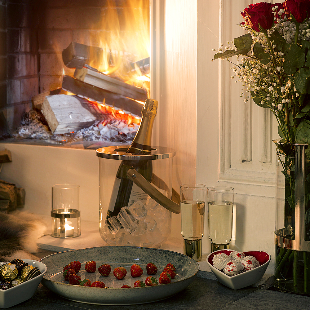 Nature Lykta Glas/Metall 23x18,5 cm