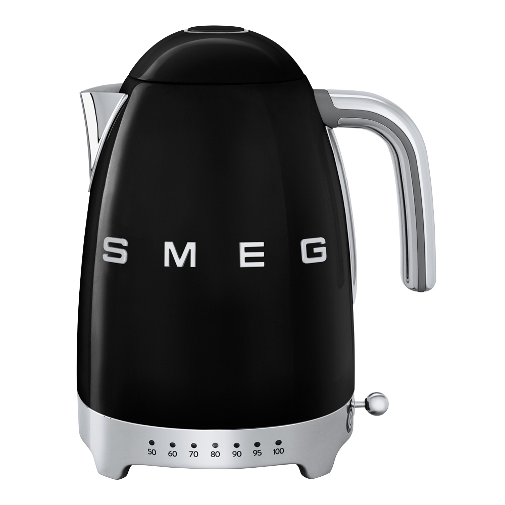 Smeg 50's Style Vattenkokare 7 temperaturer 1,7 L Svart