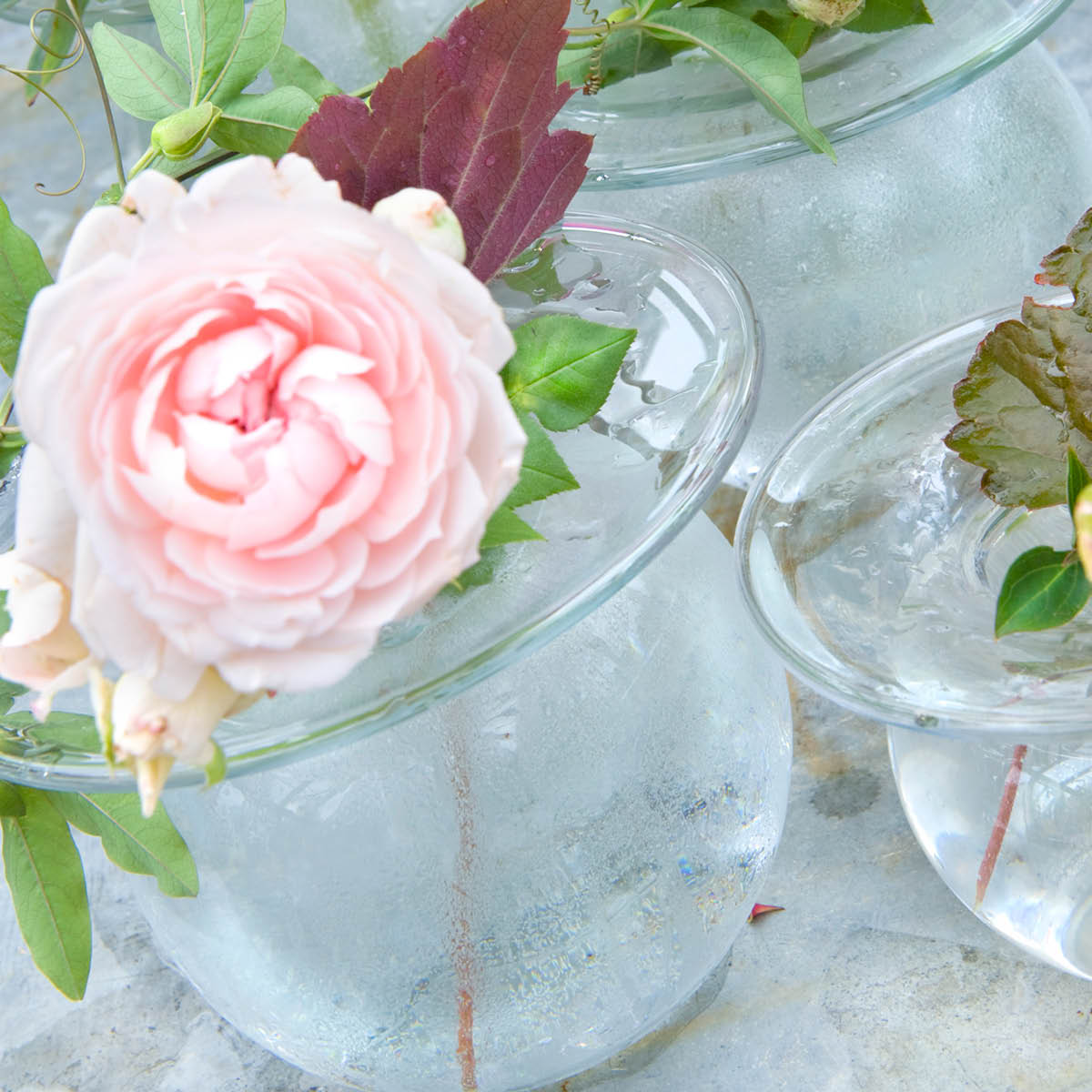 Boblen Vas 7 cm Klar