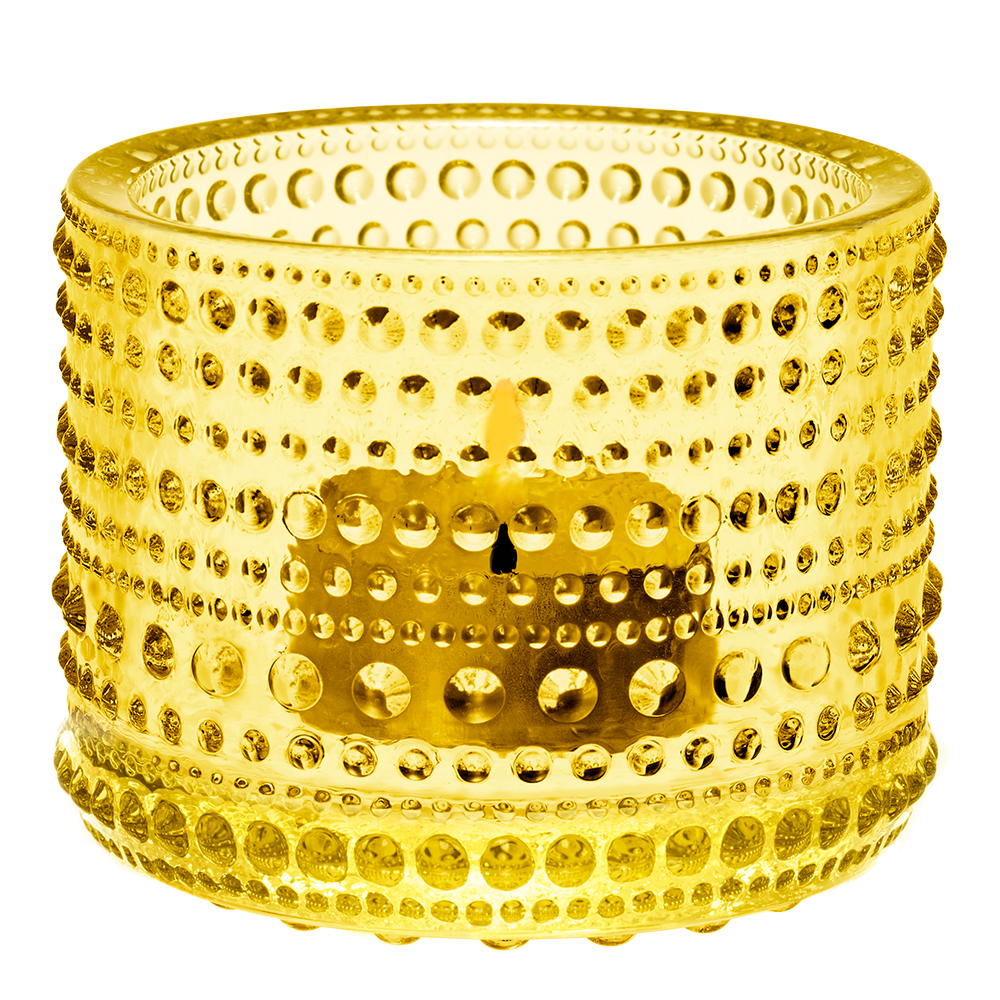 Kastehelmi Ljuslykta 6,4 cm Citrongul