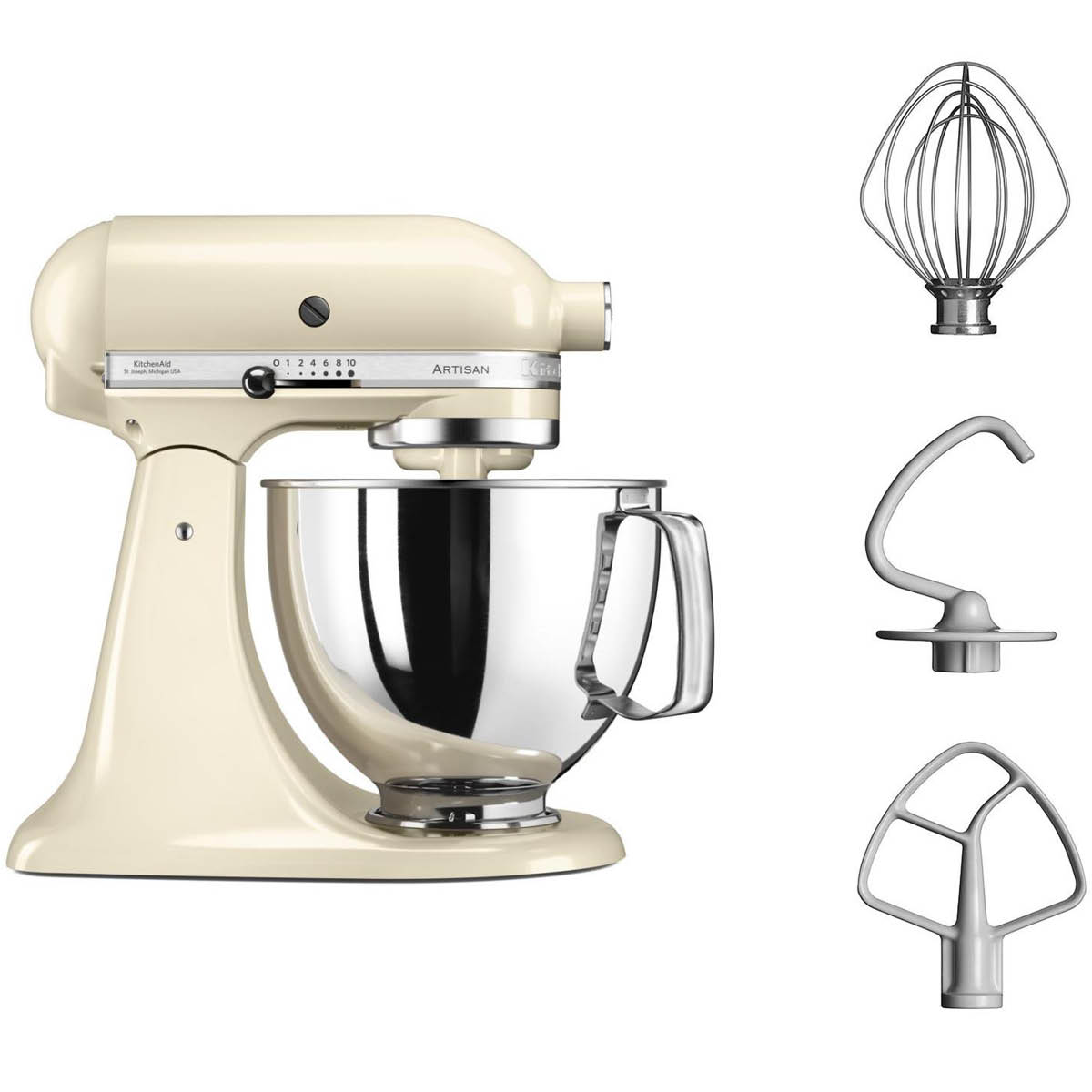KitchenAid Artisan K&ouml;ksmaskin 5KSM125 4,8 L Creme