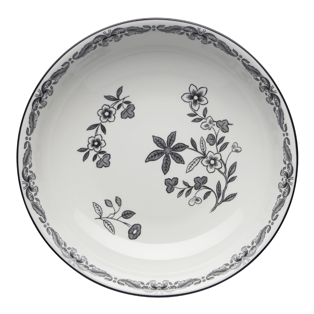 Ostindia Svart Tallrik djup 22 cm