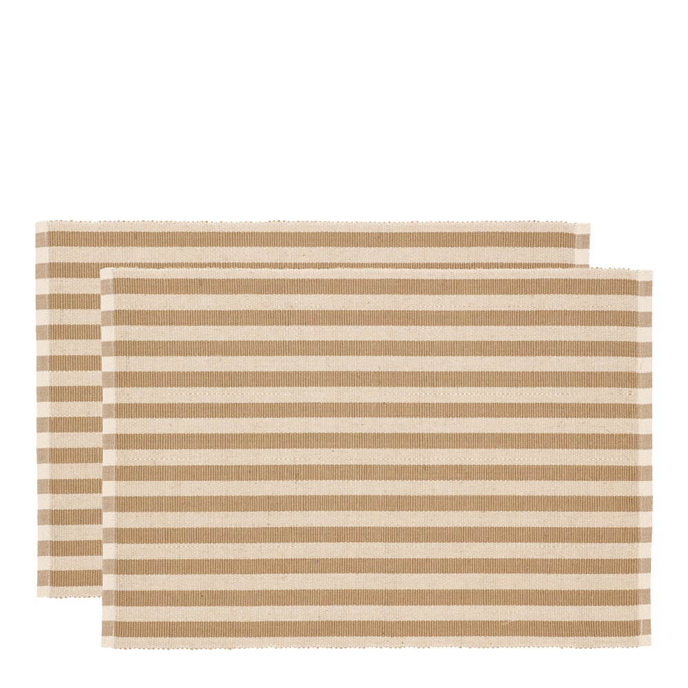 Statement Stripe Bordstablett 33x48 cm 2-pack Beige