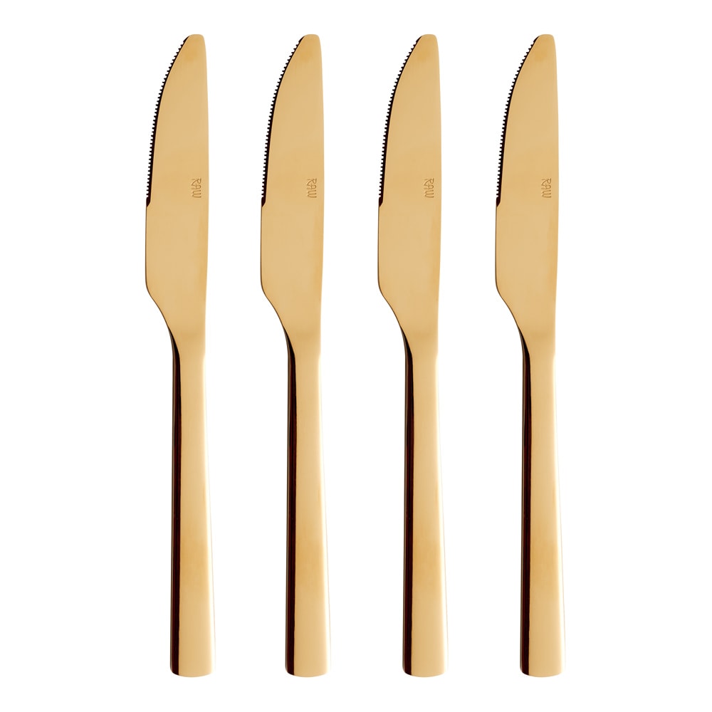 RAW Matkniv 4-pack Guld